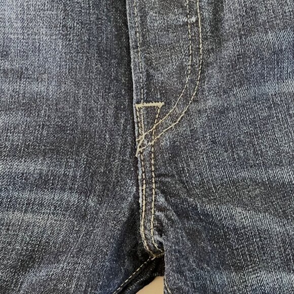 Levis Mens 501 Original Fit Button-Fly Jeans W38 L32 Dark Wash Denim EUC - Picture 10 of 15